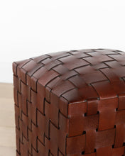 Load image into Gallery viewer, Ackley Leather Ottoman