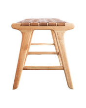Load image into Gallery viewer, Alfie Woven Leather Bench