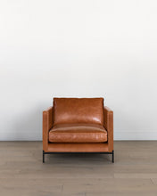Load image into Gallery viewer, Morrison Metal Base Leather Chair