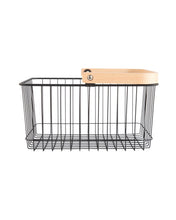 Load image into Gallery viewer, Wood Handled Storage Baskets