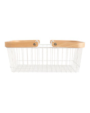 Load image into Gallery viewer, Wood Handled Storage Baskets