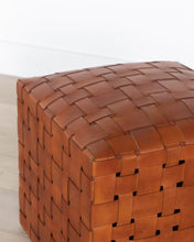 Load image into Gallery viewer, Ackley Leather Ottoman
