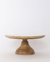 Load image into Gallery viewer, Crafted Wood Cake Stand
