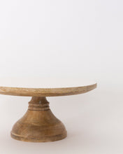 Load image into Gallery viewer, Crafted Wood Cake Stand
