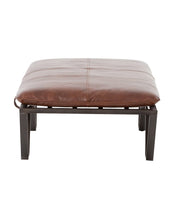 Load image into Gallery viewer, Drew Leather Ottoman
