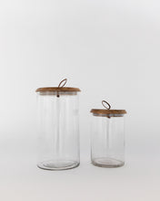 Load image into Gallery viewer, Leather Pull Lidded Jars
