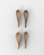 Load image into Gallery viewer, Leather &amp; Brass Napkin Rings (Set of 4)
