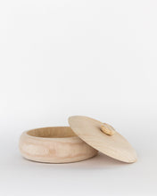 Load image into Gallery viewer, Lidded Natural Wood Container
