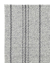 Load image into Gallery viewer, Melange Black Stripe Indoor / Outdoor Rug Swatch
