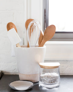 Blue Rimmed Spoon Rest